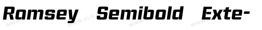 Ramsey Semibold Exte字体转换 Ramsey Semibold Exte字体转换